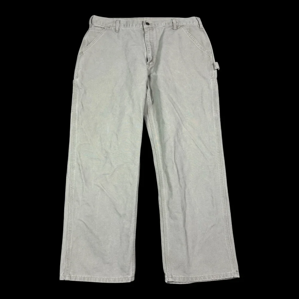 Vintage Carhart B11 DES Dungaree Fit Canvas Workwear Carpenter Pants Men's 38x30